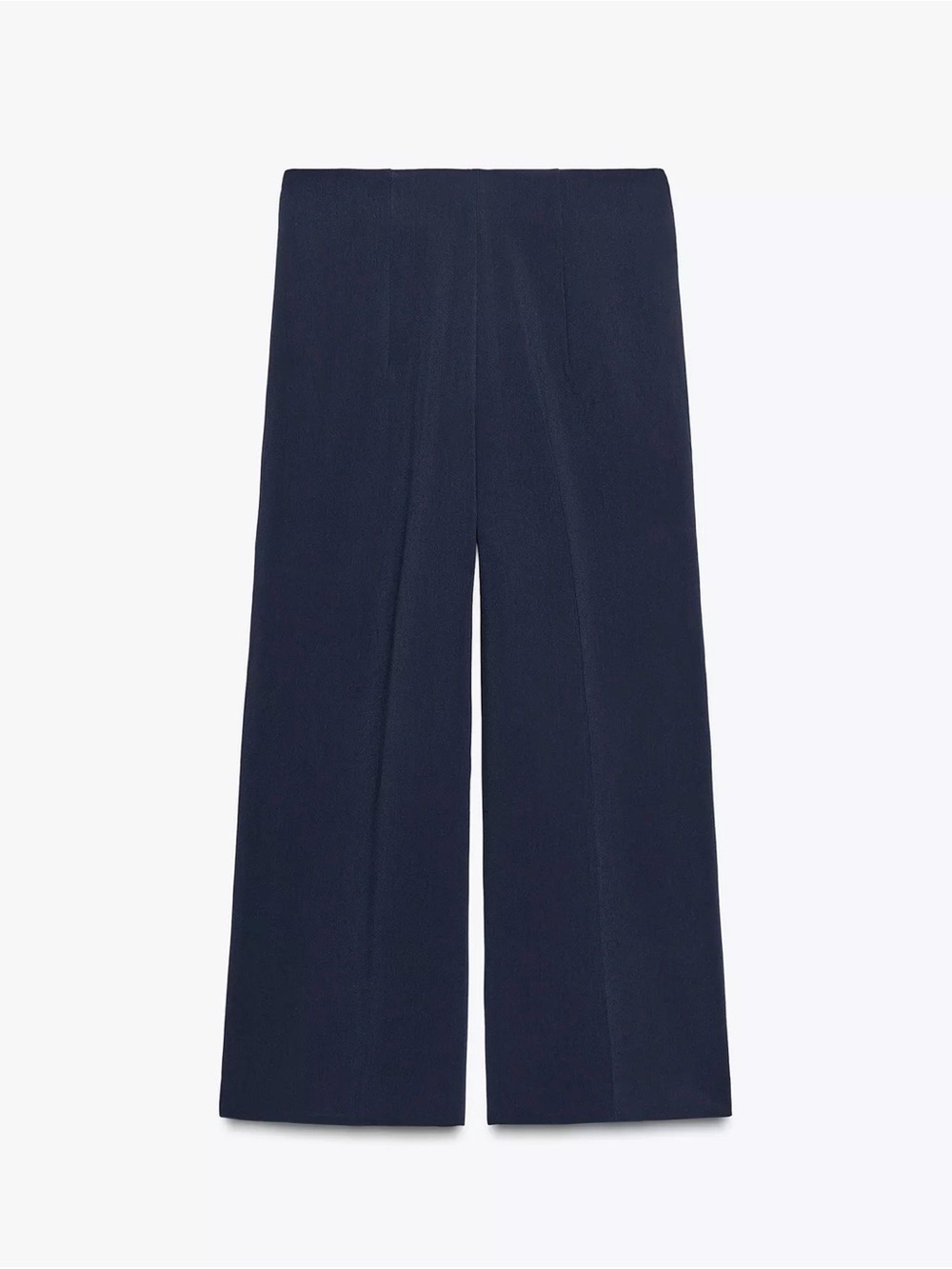 Zara Wide-Leg Trousers in Dark Navy